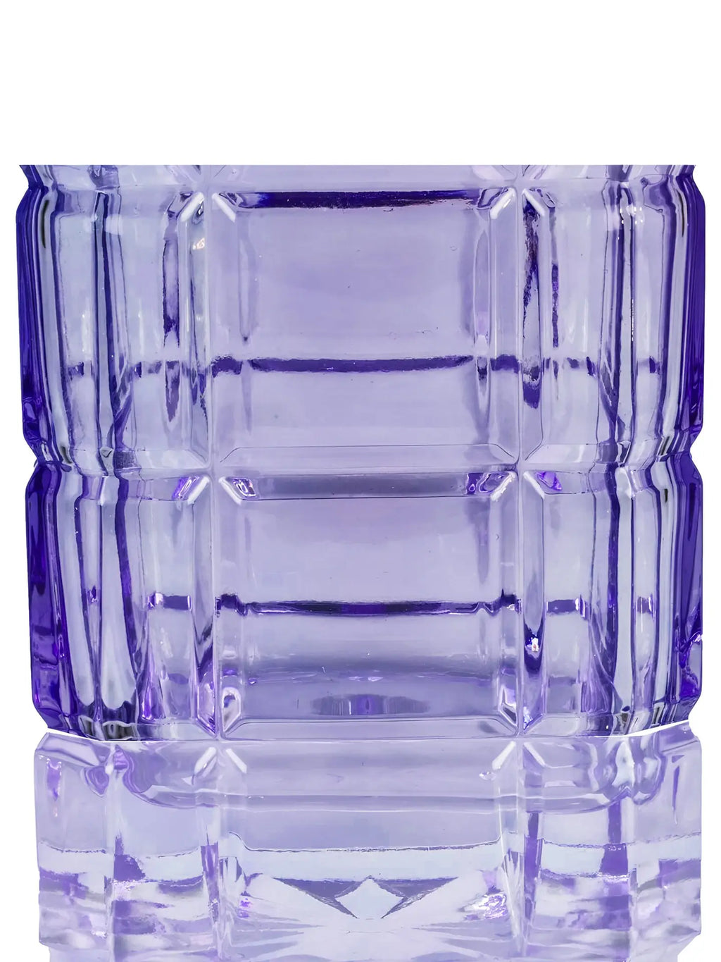 Purple Crystal Decorative Bottle – Handcrafted Glass Ornament (22 cm)